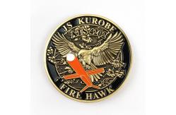 China Personalized Custom Brass Enamelled Custom Challenge Coins One Side with Design supplier