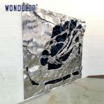 Smooth Stainless Steel Sculpture Metal Wall Art Customized Abstract Home Decoration for sale