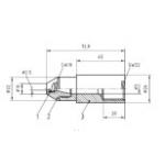 DIN 19523 2008-08 Bild 1 Nozzle For Jetting Rig for sale