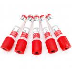 Red Cap Blood Collection Tube No Additive Plain 2ml 10ml PET Glass for sale