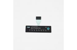 China White Blue Backlit Membrane Switches DC 12V With Glossy Matte Surface supplier