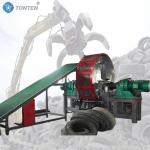 Waste Rubber Crusher Scrap Tire Shredder Recycling Plant Grinding Machine