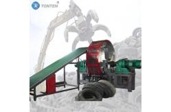 China Waste Rubber Crusher Scrap Tire Shredder Recycling Plant Grinding Machine supplier