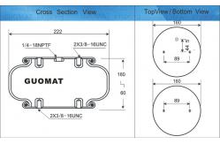 China 1B9-202 Goodyear Air Suspension Industrial Air Spring OEM 578913201 Position Devices supplier