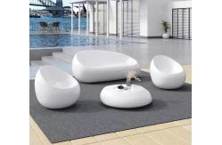 China Lightweight Fiberglass Resin Furniture Bench Table Sets In Customized Design supplier