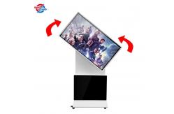 China 55 Digital Screen Signage In Stores Or Exibition With Movable Wheels supplier