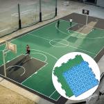 97% Rebound Rate Polypropylene Interlocking Modular Flooring Colorful for sale