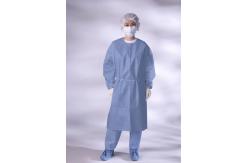China Multifunction 16-80G Disposable Isolation Gowns Ultrasonic Heat Seal Blue/Yellow Coats supplier