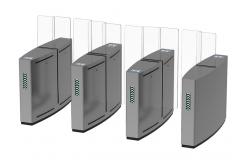 China Edifice Entrance Access Control Turnstiles Full Height SS304 Acrylic BLDC Motor supplier