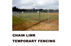China 6x10ft Removable Silvery White Chain Link Temporary Fence supplier