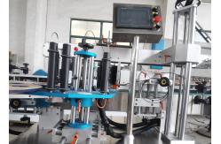 China Silver Gray PLC Flat Bottle Labeling Machine 25m Hour Hot Melt Labeling Machine supplier