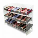 Food Snack Chocolate Display Rack Acrylic 3 Tiered Stand Counter for sale