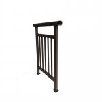 Anti Rust indoor Black Wrought Iron Guardrail Hollow Stainless Steel Railing for sale