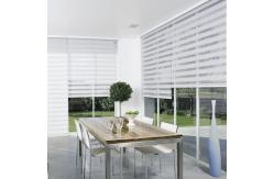 China Rolling Window Shade Fabric Smart Blackout Blinds Day Night Zebra Fabric supplier