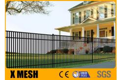 China Full Welding 5ft X 8ft Security Metal Fencing Black Powder Coated Industrial Field supplier