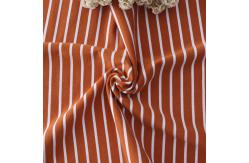China Plain Jersey 175gsm Striped Knit Cotton Fabric Single Face For T Shirt supplier