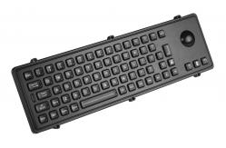 China IP65 Metallic industrial metal usb keyboard with mechanical trackball and polymer keys supplier