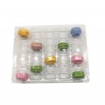 6 Pack Custom Macaron Clear Tray Recyclable Plastic Macaron Chocolate Tray for sale