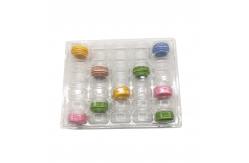 China 6 Pack Custom Macaron Clear Tray Recyclable Plastic Chocolate Tray supplier