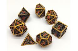 China Handcarved Metal Mini Polyhedral Dice Waterproof Neat Sharp Edges supplier