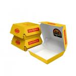 Custom Hamburger Boxes with Customized Design and Eco-Friendly Kraft Paper