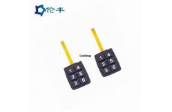 China Tactile Silicone Rubber Keypad 3M9080 Matte Waterproof Non Tactile Keyboard supplier