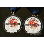 Riding Running Walking Sports Trophies And Medals Casting Mold And Navy Blue Ribbon for sale