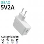 5V 2A USB Wall Charger ABS PC Material Usb C Wall Plug Charger Adapter for sale