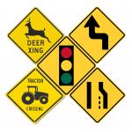 Roadway Safety Reflective Road Sign Board With Aluminium Sheet Material for sale