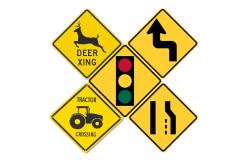 China Reflective Aluminum Traffic Sign Board for Caution Warning and Visibility Enhancement supplier