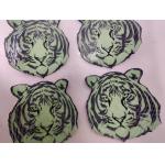 Eco - Friendly Iron On Garment Heat Seal Rubber Patches for sale