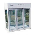 Folding Door Refrigerated Floral Display Cases Air Cooling CE for sale