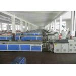 WPC PVC Skirting Plastic Board Extrusion Line , WPC Cabinet Board Production Line for sale