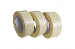 China Single Side Bi - Directional Filament Fiberglass Mesh Tape For Heavy Duty Packaging supplier