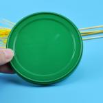 83mm Flat Paper LDPE Cylinder Tube PE Plastic Lids for sale