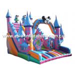 Hot Sale Inflatable Mickey Mouse Slide With Castle For Children Park for sale