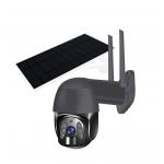 Outdoor WIFI PIR Solar Panel Dome PTZ Security Camera H265 Tuya HD for sale