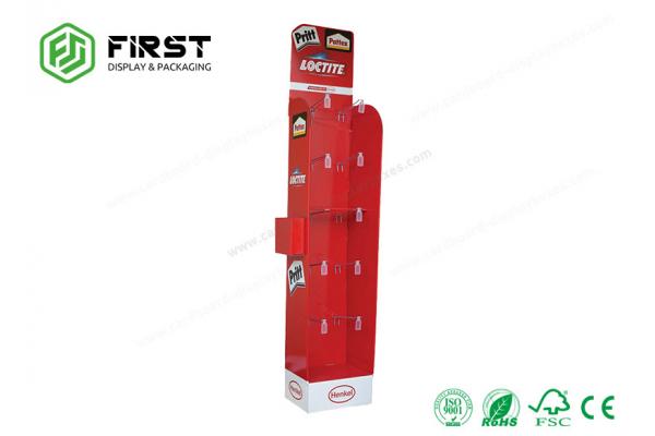 Supermarket POP Cardboard Display Stand Offset Printing Custom Logo Printed
