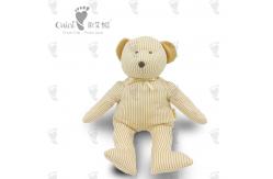 China Presents EN71 Striped Teddy Bear Plush Fairy Doll Child Friendly 37 X 42cm supplier