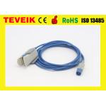 Spo2 Medical Cable / Adult Finger Clip Spo2 Sensor With 8pin Connector , ISO13485 for sale