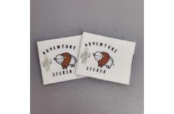 China Name Custom Embroidered Clothing Baby Labels Cotton Tape Printed Custom Woven Logo Labels supplier