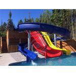 Hotel Swimming Pool Water Slide Fiberglass Aqua Park Equipment 4.5m Height for sale