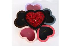 China Paper Heart Shaped Gift Boxes Packaging Box Custom Logo Printing For Flower supplier