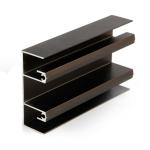 Customized Sliding Aluminum Window Profiles Anodized / Electrophoresis Surface Treatment