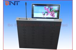 China Black Motorized Screen LCD Monitor Lift With Discussion Microphone supplier