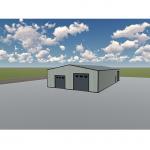 Lightweight Steel Structure Shed Workshop , Industrial Prefabricated Factory Shed for sale
