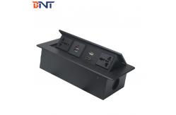 China table top pop up box with double international power socket supplier