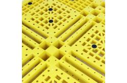 China PP HDPE Yellow Plastic Pallets Stackable 100% Virgin Material supplier