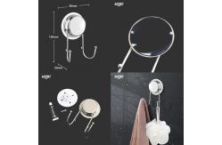 China Wall Mounted SS201 No Screw Towel Hook 5kg Bearing For Hand Towel supplier
