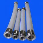Low Volatile Grade Braided Silicone Tubing , Wire Reinforced Flexible Hose